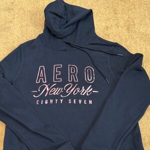 Aeropostale Black Hoodie with Pink Print light weight